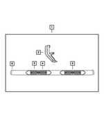 5183069AA - Mopar Accessories - Component Parts: Side Step Bracket Kit for Dodge: Durango Image