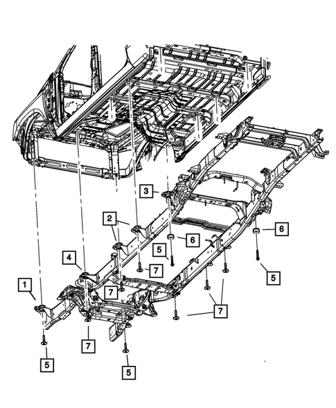 Body Hold Down for 2022 Ram 3500 #1