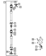 52853214AE - Rear Axle; American Axle 292 MM Single Rear Wheel; Differential and Drive Line: Drive Shaft for Dodge: Ram 3500 | Ram: 3500 Image