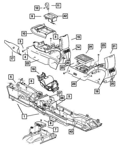 Consoles for 2007 Chrysler Pacifica #0