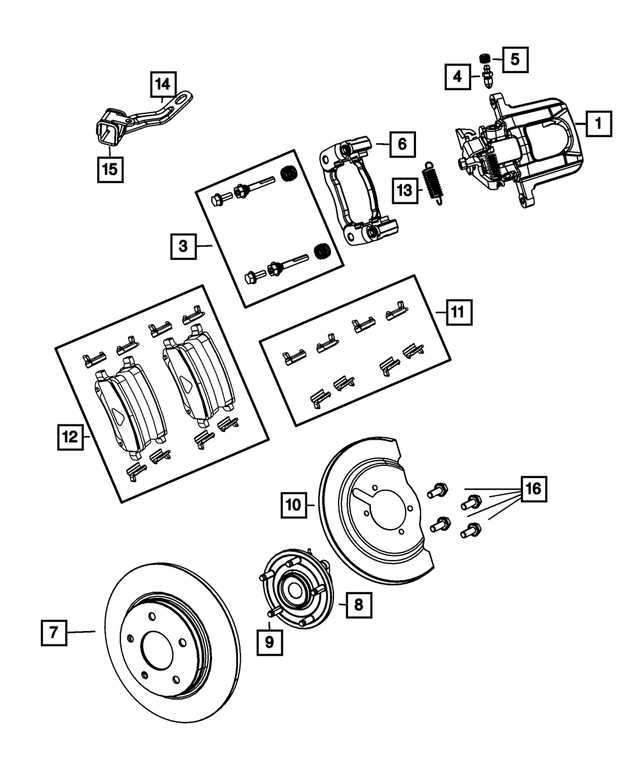 R8029849AD - Brakes: Disc Brake Caliper Assembly, Left for Mopar Image image