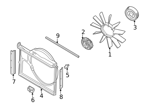 Cooling Fan for 2002 BMW Z8 #0
