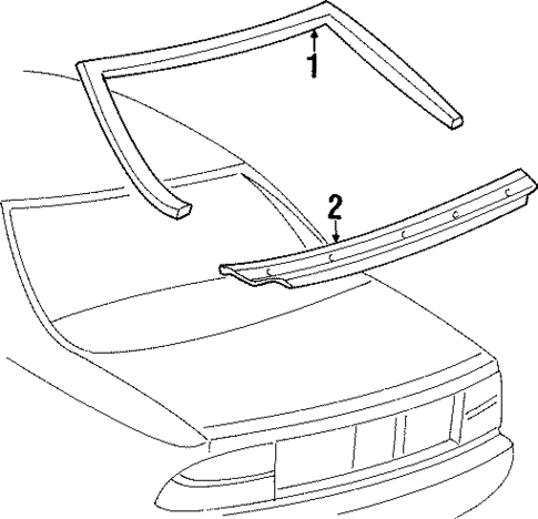 Reveal Moldings for 1990 Chevrolet Beretta #0