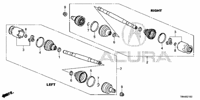 Driveshaft for 2018 Acura NSX #0