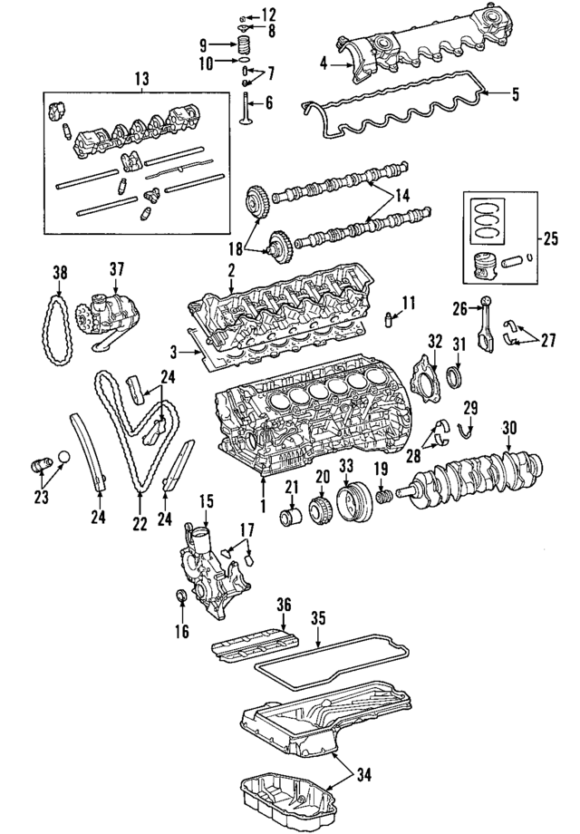 2750103005 - Engine: Cylinder Block for Mercedes-Benz Image