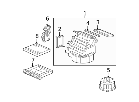 Controls for 2007 Acura MDX #1