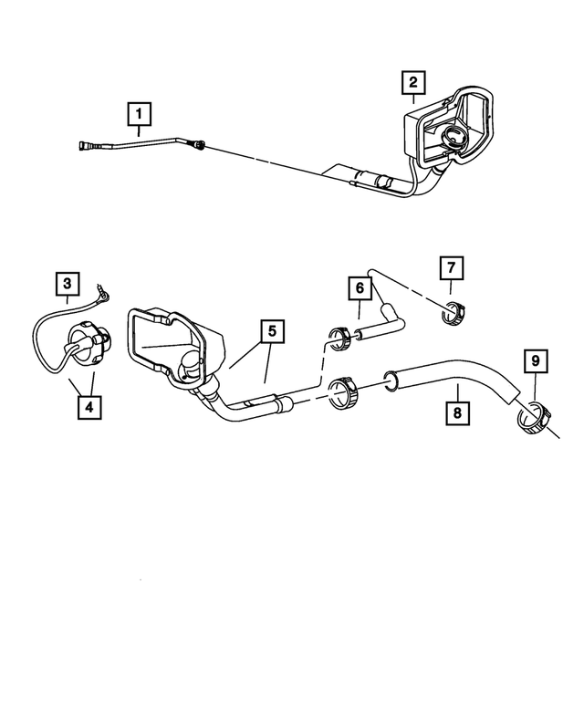 52122664AB - : Fuel Filler Hose for Mopar Image