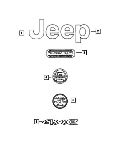 Nameplates for 2026 Jeep Gladiator #0