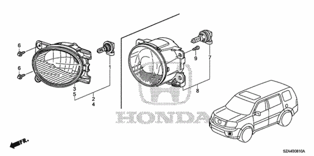 Foglight for 2012 Honda Pilot #0