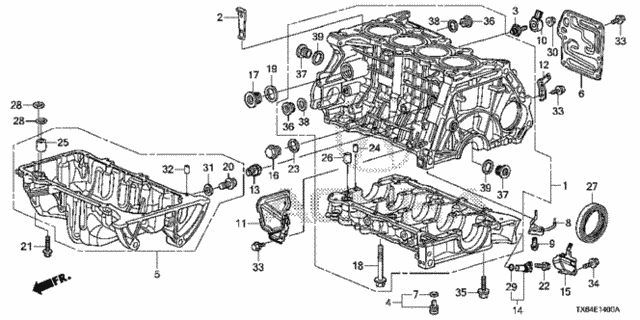 Cylinder Block - Oil Pan (2.0L) for 2014 Acura ILX #0