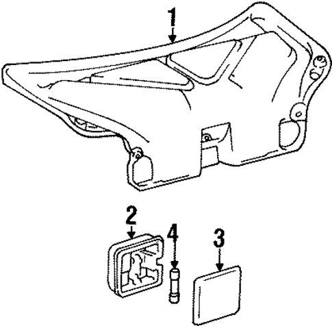 Interior Trim - Trunk for 1995 Toyota Camry #0