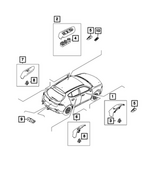 7MU56LXHAA - Electrical: Power Window Switch And Bezel for Mopar Image