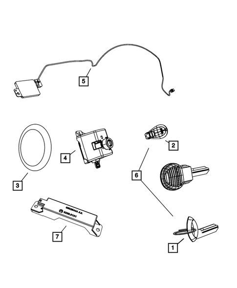 Keys, Modules and Engine Controllers for 2010 Jeep Commander #0