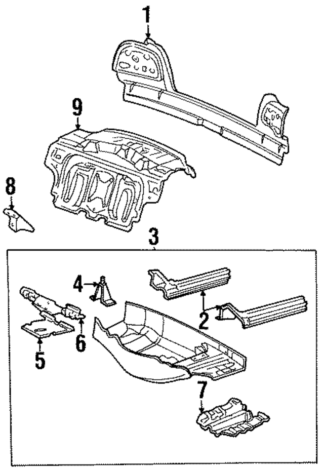 41348151542 - Body: Rear Body Panel for BMW Image