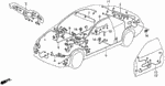 32100SS8A01 - Electrical/Exhaust/Heater/Fuel: WIRE HARNESS, R. CABIN for Acura Image