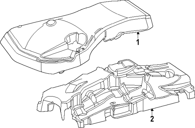 6540102415 - : Engine Cover for Mercedes-Benz: Sprinter 2500, Sprinter 3500, Sprinter 3500XD, Sprinter 4500 Image