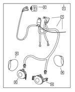82207251 - Mopar Accessories - Component Parts: Fog Light Package for Mopar Image