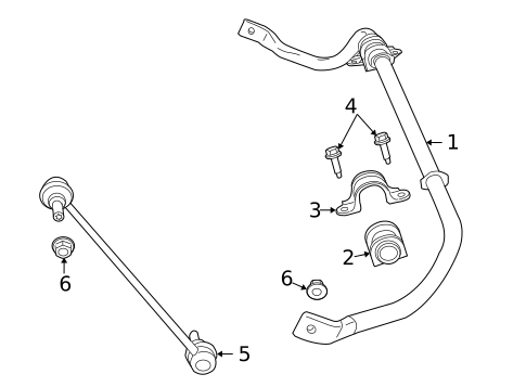 Stabilizer Bar & Components for 2010 Volkswagen Routan #0