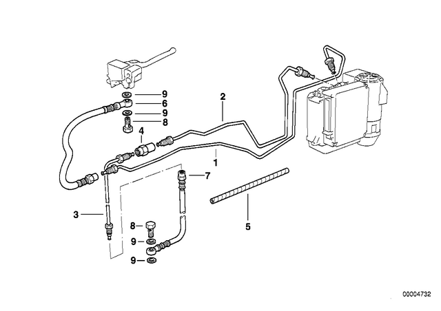 34322320214 - : Brake Hose for BMW-Motorrad Image
