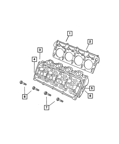 Cylinder Head for 2008 Jeep Grand Cherokee #0