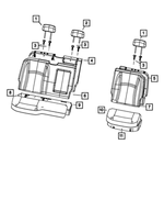 Rear Headrest, Outboard