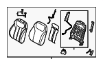 88400S2000PTH - Body: Seat Back Assembly for Hyundai Image