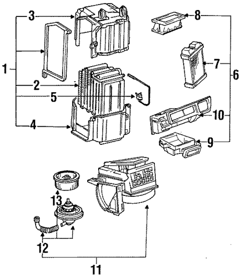 Heater Components for 1991 Lexus ES250 #0