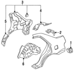 63915SR4300ZZ - Body: Fuel Pocket for Honda: Civic Image