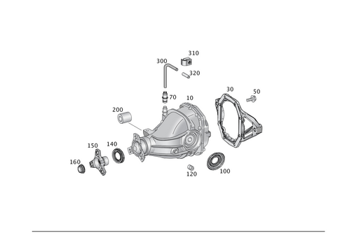 Rear Axle Differential for 2018 Mercedes-Benz GLE550e #0