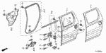 90341SDA000 - Body/Air Conditioning: NUT, FLANGE (6MM) for Honda Image