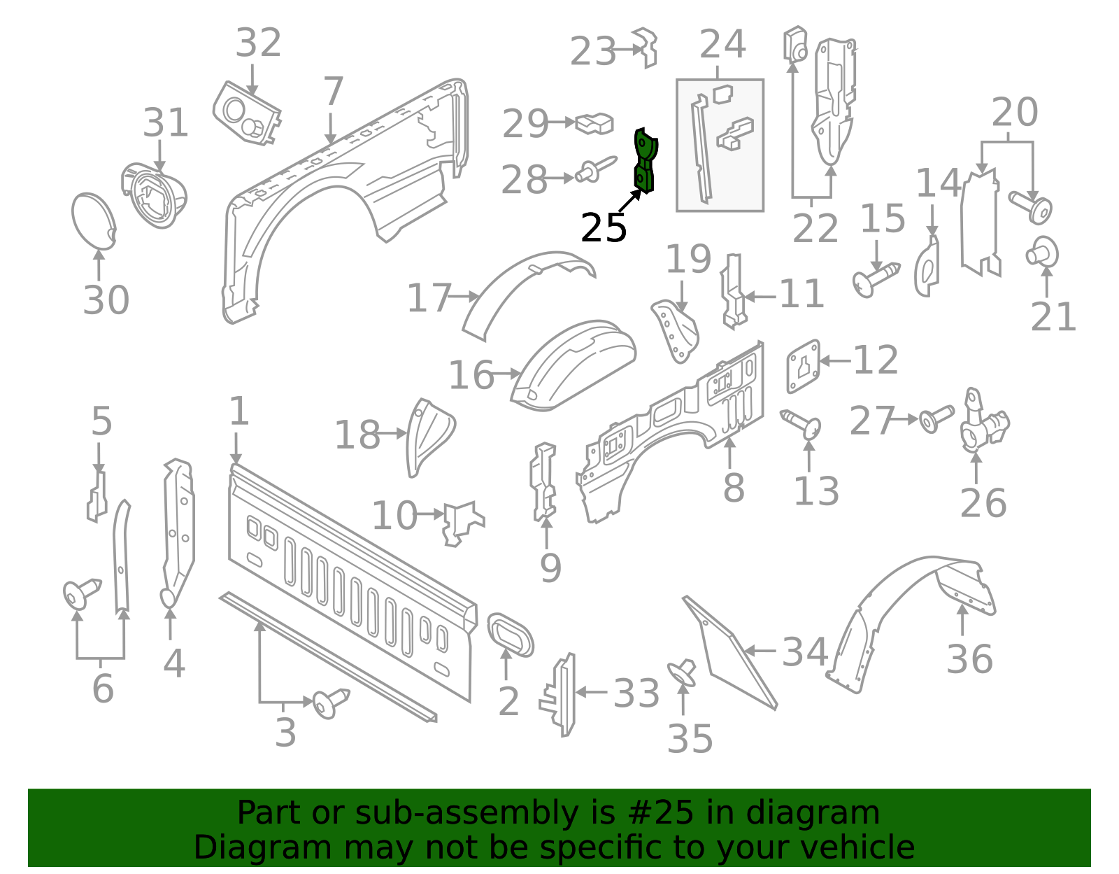 2017-2024 Ford Anchor Plate HC3Z9943488A | TascaParts.com