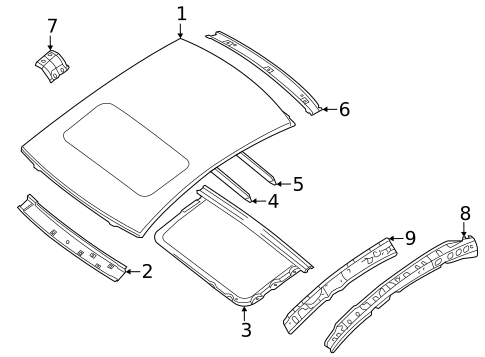 Roof & Components for 2023 Nissan Sentra #0