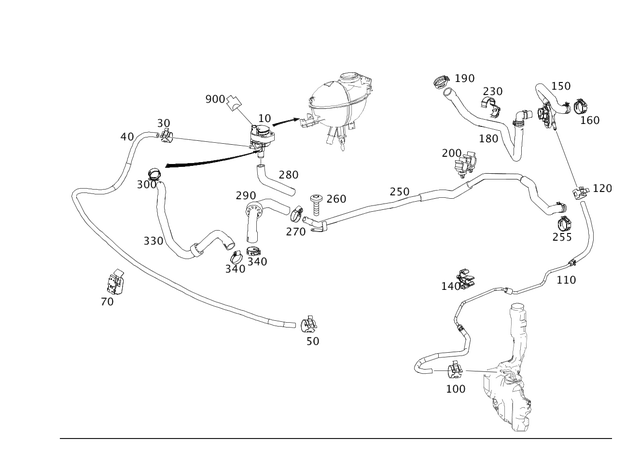 2078300396 - : Hose for Mercedes-Benz Image