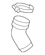 1K0145838AE - : Elbow for Volkswagen: GTI, Jetta, Rabbit Image