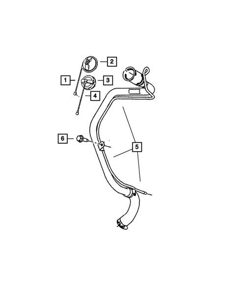 Fuel Tank Filler Tube for 2010 Jeep Patriot #0
