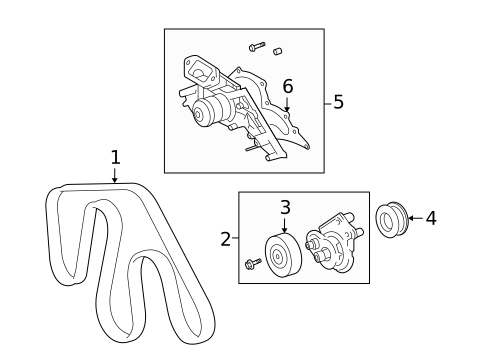 Belts & Pulleys for 2009 Toyota Sequoia #0