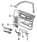 10204290 - Body: Window Molding for Buick: Commercial Chassis, Roadmaster | Oldsmobile: Custom Cruiser Image