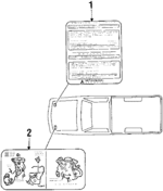 MD148085 - Body: Emission Label for Dodge: Ram 50 Image