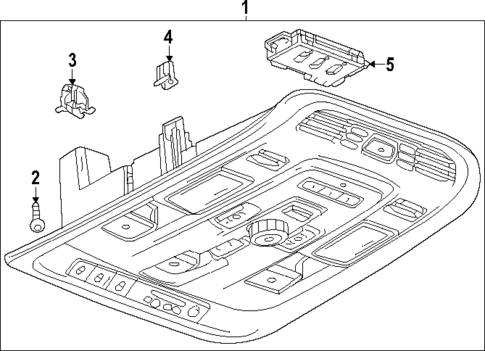 Overhead Console for 2022 GMC Yukon #1