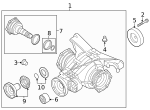 B0500043J - Suspension: Differential Assembly for Audi Image
