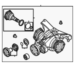 B0500043J - : Differential Assembly for Audi: A4, A4 allroad, A4 Quattro, A5 Quattro, A5 Sportback Image