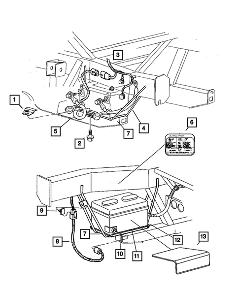 Battery Tray and Cables for 2006 Dodge Viper #0