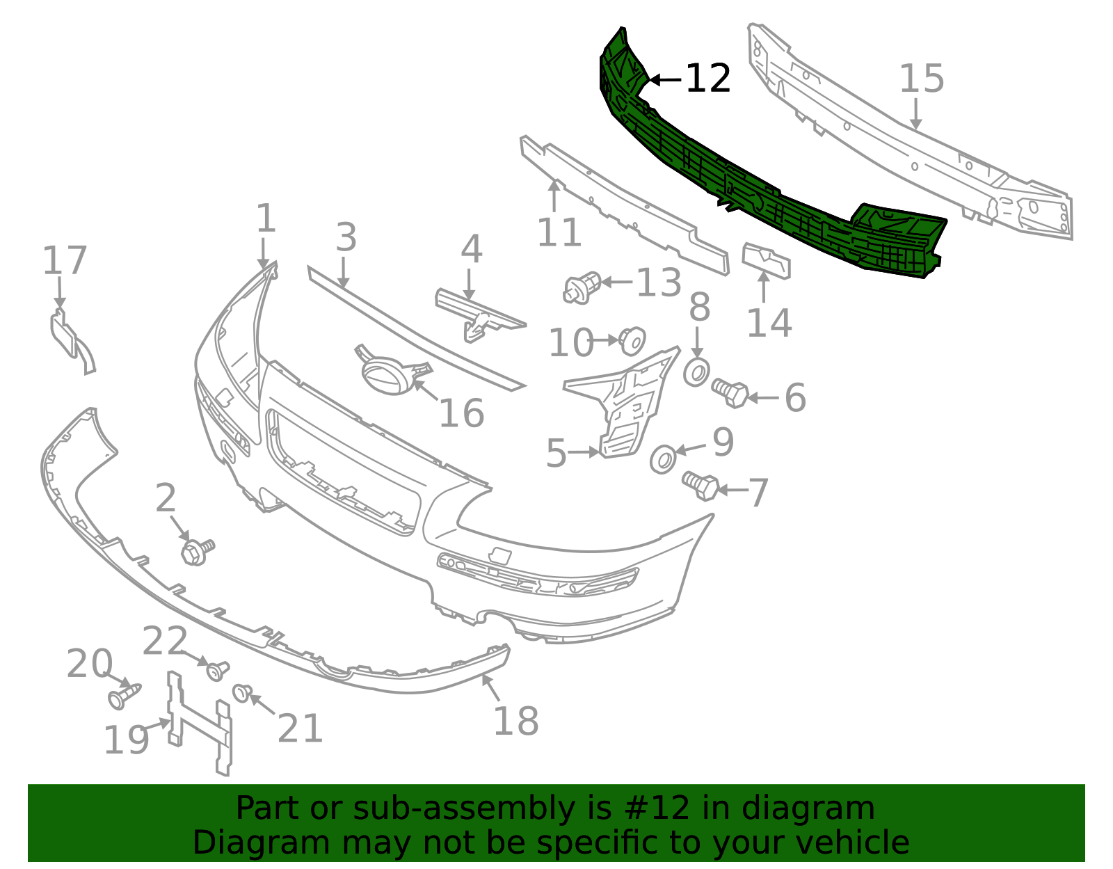 2005-2009 Volvo S60 Bumper Cover Support Rail 30716974 | TascaParts.com
