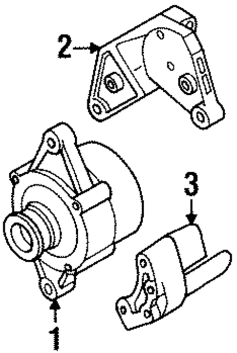 Alternator for 2004 Isuzu Axiom #1