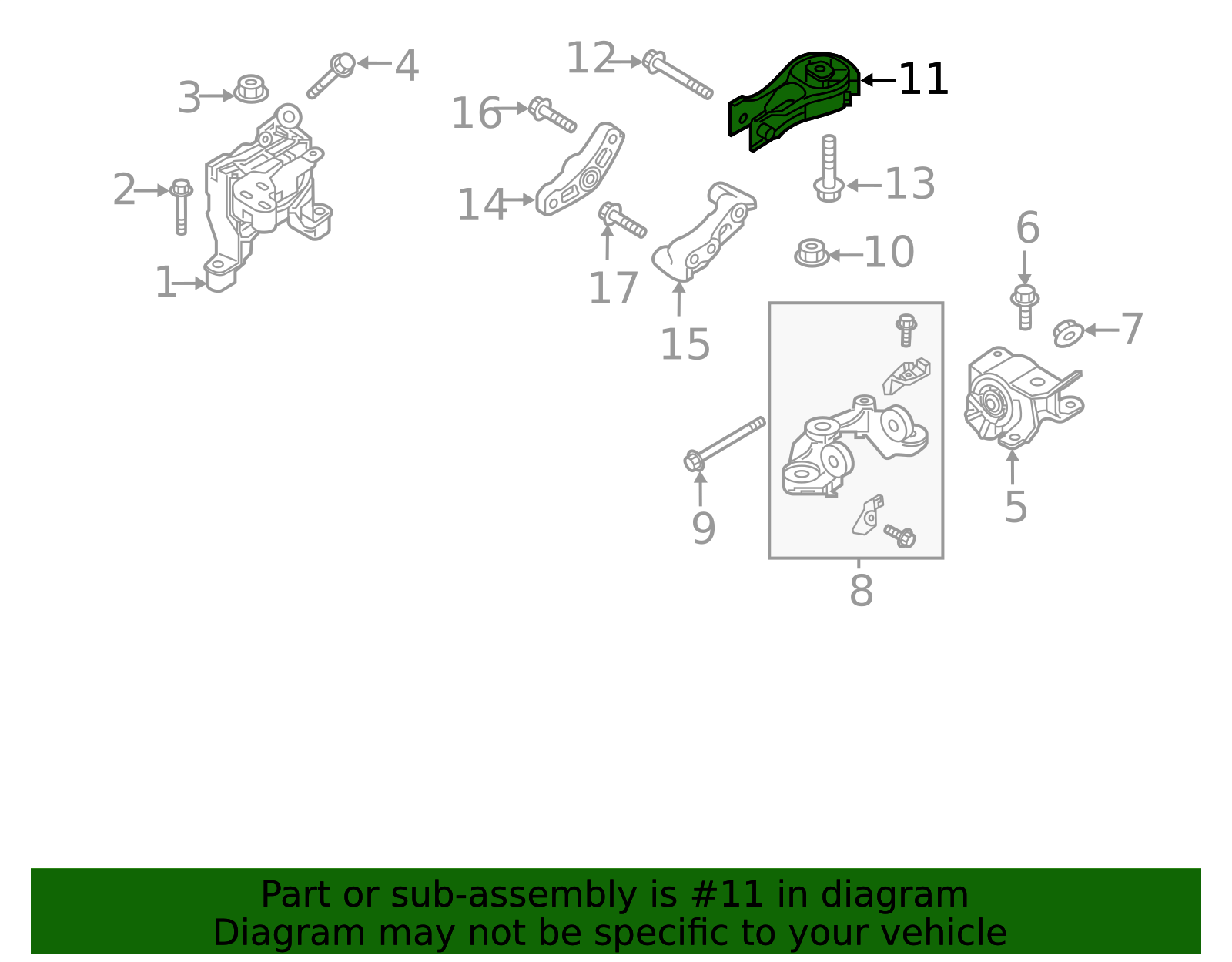 2024-2025 Mazda CX-5 Engine Torque Strut KN3R-39-040 | OEM Parts