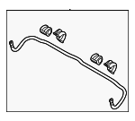 54810B2000SJ - Suspension: Stabilizer Bar for Kia: Soul, Soul EV Image