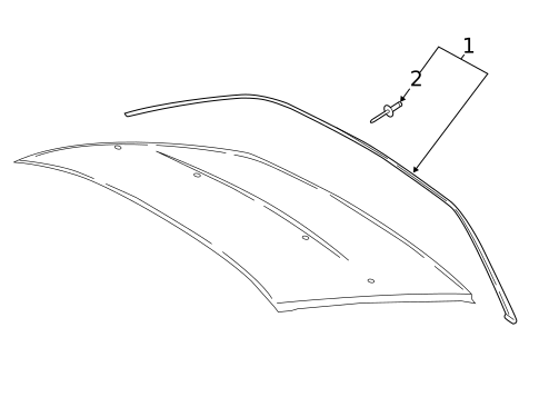 Exterior Trim - Roof for 2017 Lincoln Continental #0