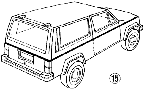 Stripe Tape for 1996 Jeep Cherokee #1