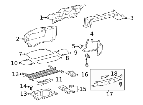 Interior Trim - Rear Body for 2024 Lexus LS500h #1