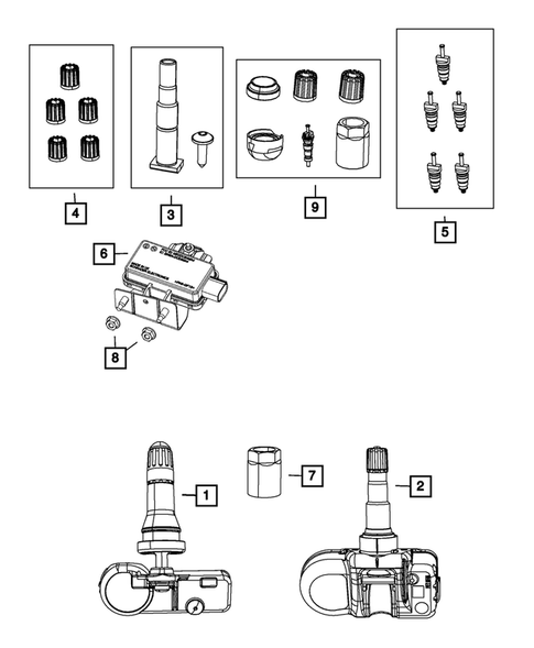 Tire Monitoring System for 2013 Dodge Charger #0